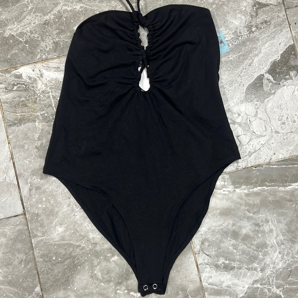 Forever 21 NWT Black Bodysuit - Picture 1 of 3